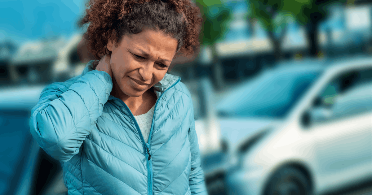 Painful neck ache after fender bender car crash
