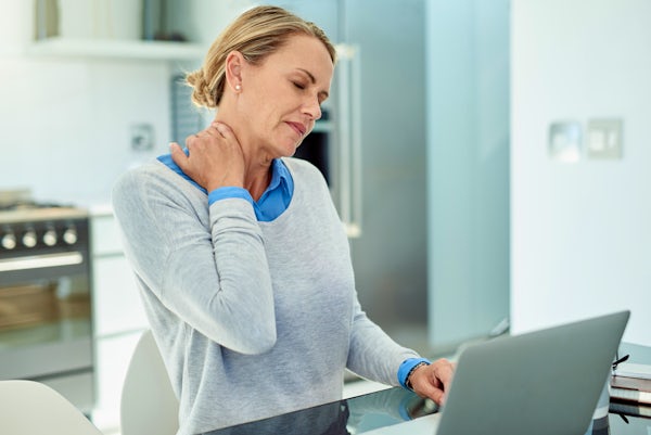 She carries a lot of stress in her back